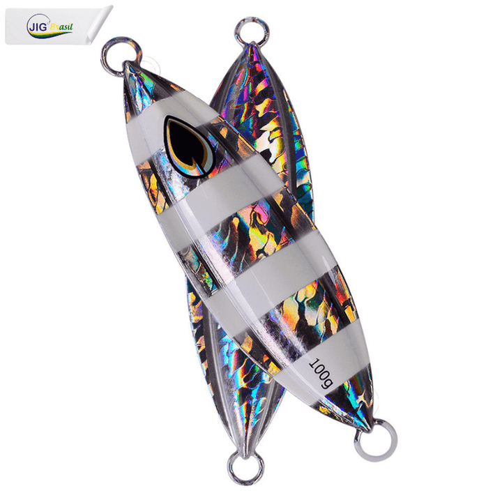 Slow Jig 40, 60, 80, 100, 150, e 200 Gramas FRETE GRÁTIS - Jig Brasil