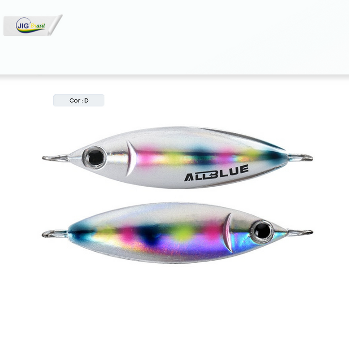 Slow Jig ALL BLUE 20, 30, 40 e 60 Gramas FRETE GRÁTIS - Jig Brasil