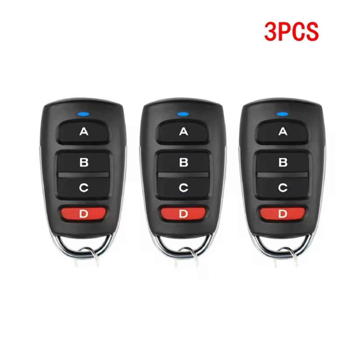 Controle Eletrônico Remoto 4 Botões Tx 433 Mhz Universal