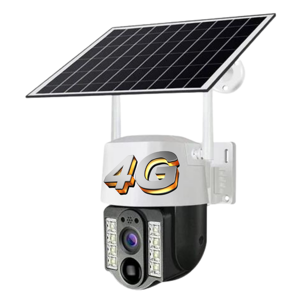 Câmera De Segurança Suporta Chip 4 G Com Painel Solar à Prova D'água IP66