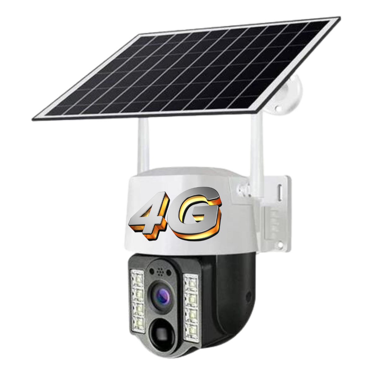 Câmera De Segurança Suporta Chip 4 G Com Painel Solar à Prova D'água IP66