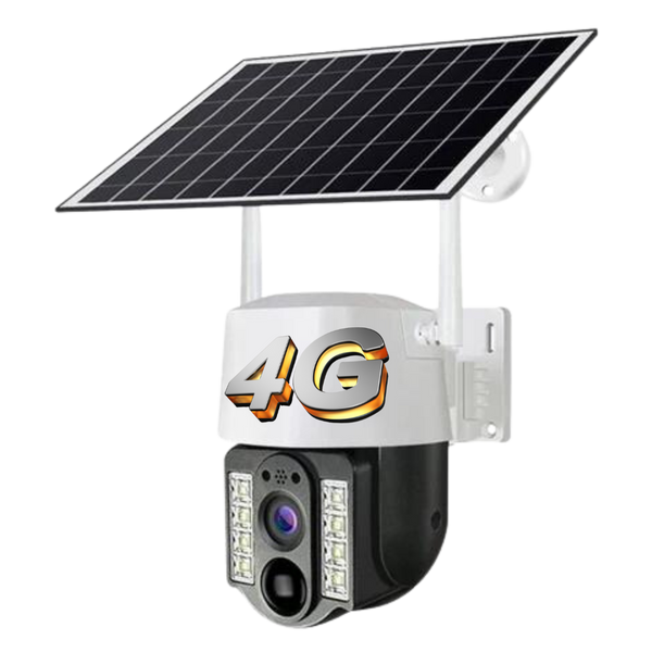 Câmera De Segurança Suporta Chip 4 G Com Painel Solar à Prova D'água IP66