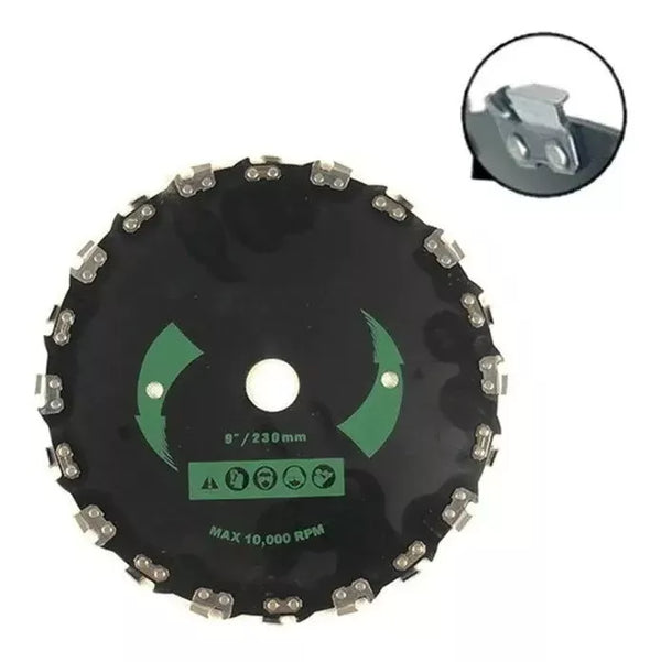 Disco Para Roçadeira Com Dentes de Corrente de Motoserra - Jig Brasil