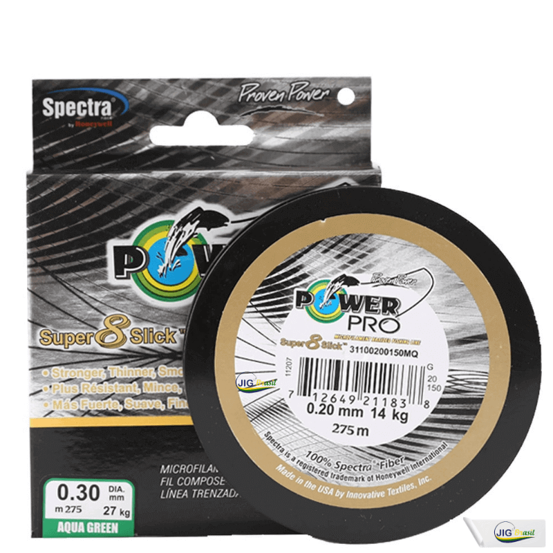 Linha de pesca Multifilamento Power Pro SUPER 8 Slick 300y 275 metros