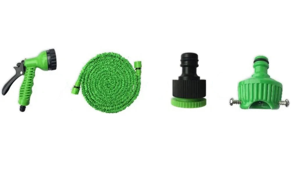 Garden Hose Pipe Water Hose Expandable Magic Hose 7 Patterns Water Gun Foam Pot flexible reels hose Car Wash Gun Sprayer - Jig Brasil