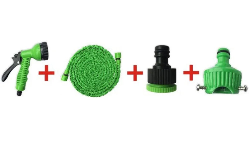 Garden Hose Pipe Water Hose Expandable Magic Hose 7 Patterns Water Gun Foam Pot flexible reels hose Car Wash Gun Sprayer - Jig Brasil