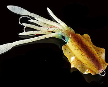 Isca Artificial Lula Ultra Realista Fluorescente 20, 60, 80, 100, 120 e 150g Fluorescente para Pesca Oceânica