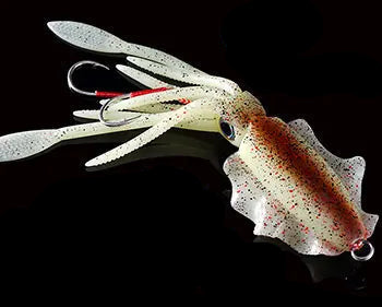 Isca Artificial Lula Ultra Realista Fluorescente 20, 60, 80, 100, 120 e 150g Fluorescente para Pesca Oceânica