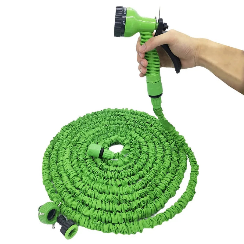 Garden Hose Pipe Water Hose Expandable Magic Hose 7 Patterns Water Gun Foam Pot flexible reels hose Car Wash Gun Sprayer - Jig Brasil