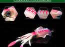 Isca Artificial Lula Ultra Realista Fluorescente 20, 60, 80, 100, 120 e 150g Fluorescente para Pesca Oceânica