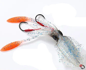 Isca Artificial Lula Ultra Realista Fluorescente 20, 60, 80, 100, 120 e 150g Fluorescente para Pesca Oceânica
