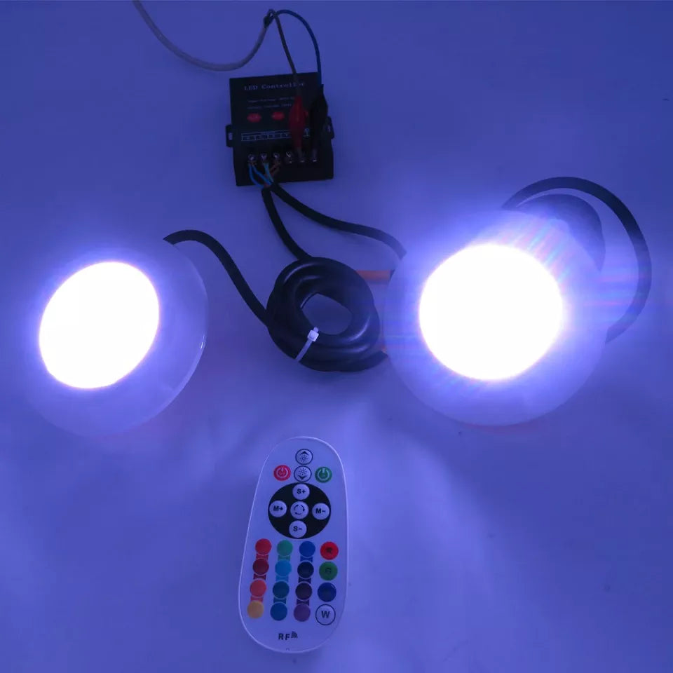 Luminária Colorida para Piscina LED IP68 12Volts 9 e 12Watts - Jig Brasil