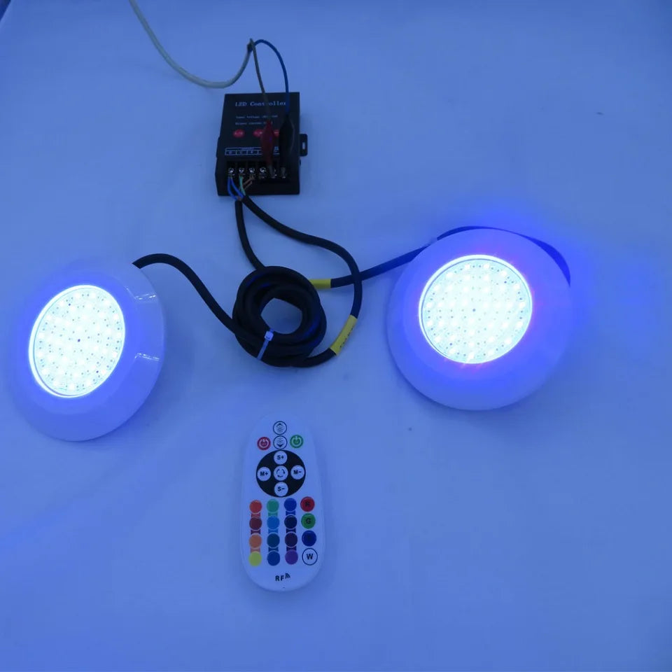 Luminária Colorida para Piscina LED IP68 12Volts 9 e 12Watts - Jig Brasil