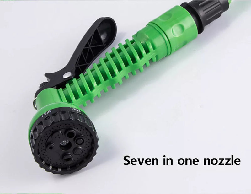 Garden Hose Pipe Water Hose Expandable Magic Hose 7 Patterns Water Gun Foam Pot flexible reels hose Car Wash Gun Sprayer - Jig Brasil