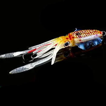 Isca Artificial Lula Ultra Realista Fluorescente 20, 60, 80, 100, 120 e 150g Fluorescente para Pesca Oceânica