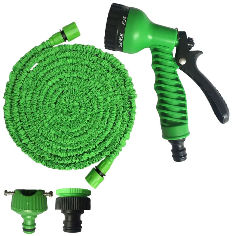 Garden Hose Pipe Water Hose Expandable Magic Hose 7 Patterns Water Gun Foam Pot flexible reels hose Car Wash Gun Sprayer - Jig Brasil