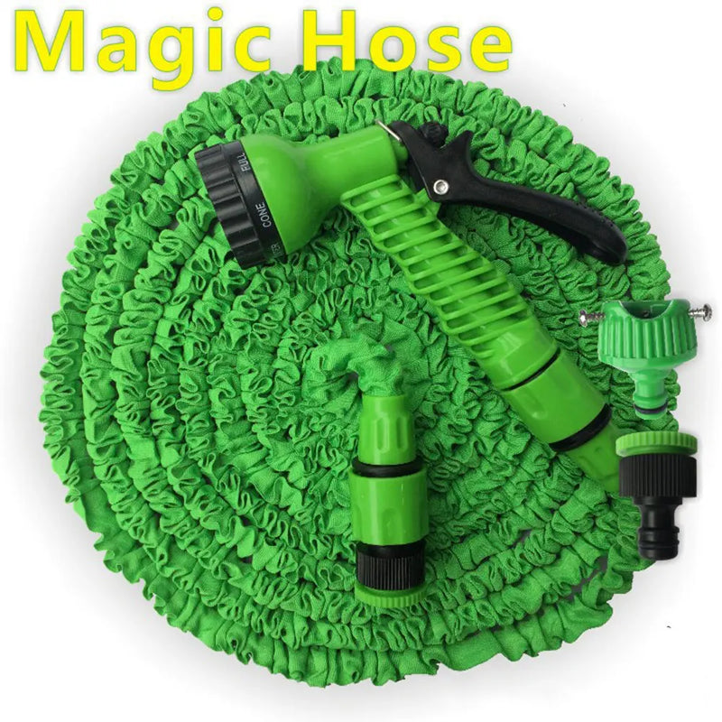 Garden Hose Pipe Water Hose Expandable Magic Hose 7 Patterns Water Gun Foam Pot flexible reels hose Car Wash Gun Sprayer - Jig Brasil