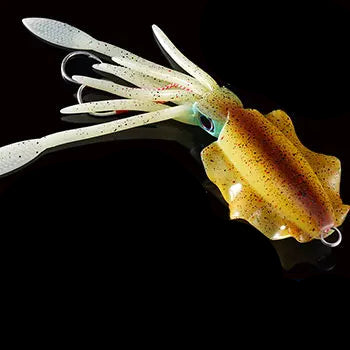 Isca Artificial Lula Ultra Realista Fluorescente 20, 60, 80, 100, 120 e 150g Fluorescente para Pesca Oceânica