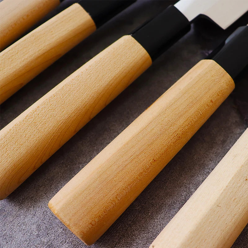 Faca Japonesa para Sushi Sashimi, de Aço Inoxidável para Cortar Salmão, Faca de Corte, Faca de cozinha, Gyuto, Santoku, Nakiri, Deba,Yanagiba