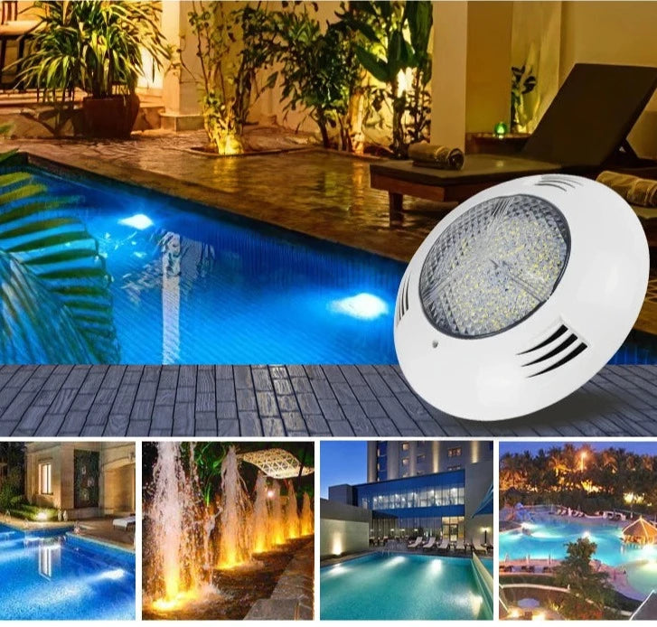 Luminária Colorida para Piscina LED IP68 12Volts 18 e 24Watts - Jig Brasil