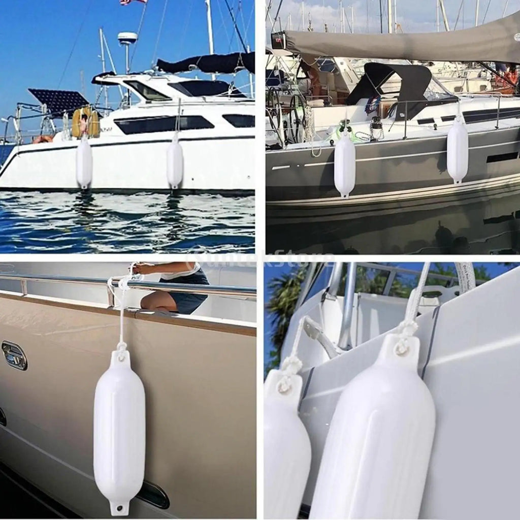 Kit 4 Defensas Náuticas para Lancha e Barco + Cordas e Bomba