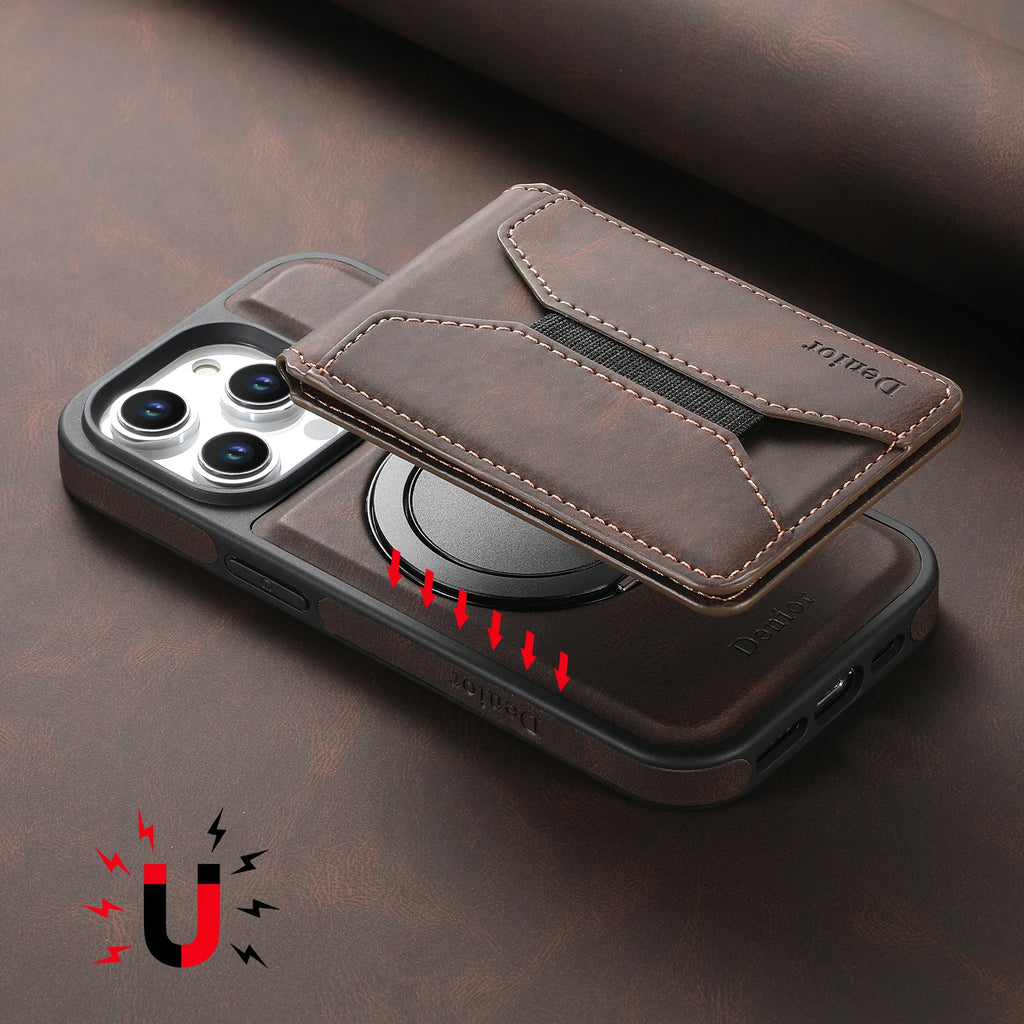 Capa de Proteção para iPhone 16, 15, 14 Pro Max, 13 e 12  Suporte de Anel 360° Magnética