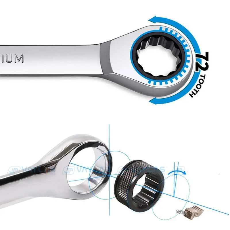 Chave de Boca Combinada com Catraca Profissional