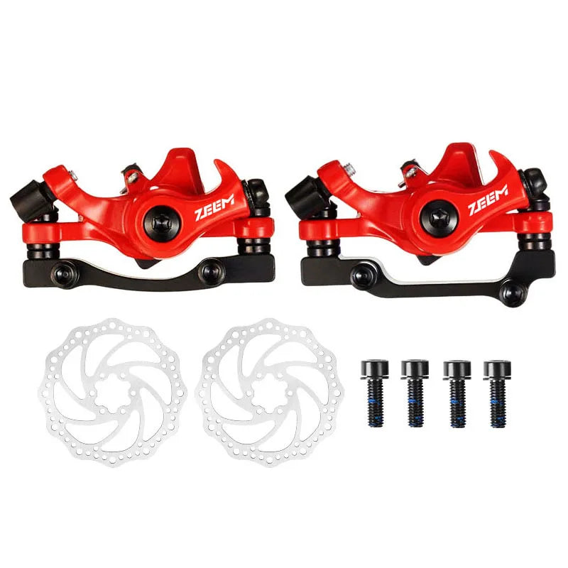 ZEEM-alumínio liga bicicleta freio a disco, pinça de freio, fio mecânico puxar, acessórios peças, equipamento de equitação