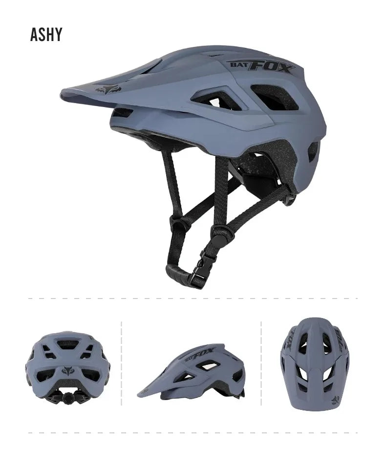 Batfox capacete de bicicleta moldado geral, capacete de estrada de montanha ultraleve, equipamento de ciclismo dh am casco ciclismo