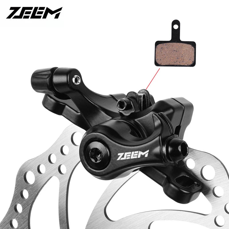 ZEEM-alumínio liga bicicleta freio a disco, pinça de freio, fio mecânico puxar, acessórios peças, equipamento de equitação