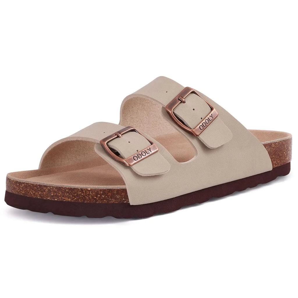 Sandália Clogs de Cortiça Unissex Camurça com Fivela Ajustável – Conforto e Estilo