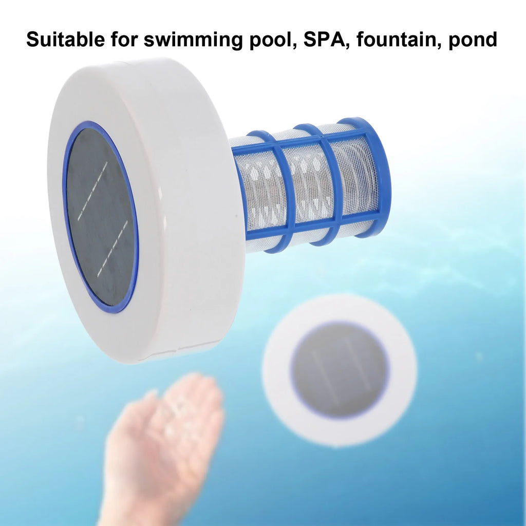 Solar Powered Pool Ionizer, Equipamento De Limpeza De Íons De Prata, Fonte De Spa Limpador, Limpeza De Piscina De Natação