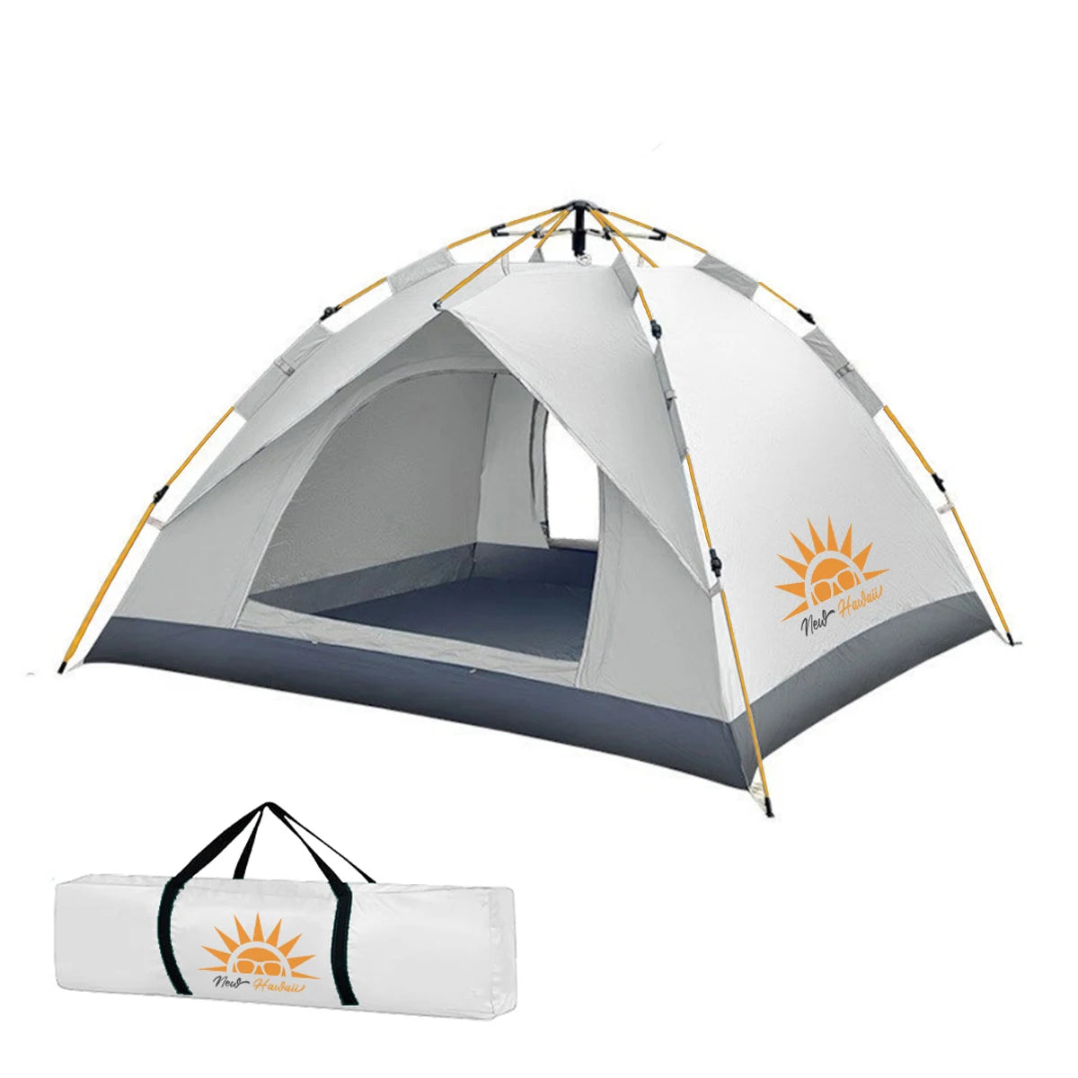 Barraca de Camping Automática: Montagem Rápida, Impermeável e Ideal para 3-4 Pessoas.