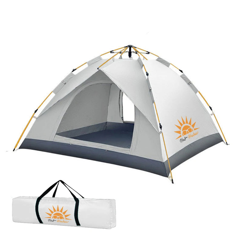 Barraca de Camping Automática: Montagem Rápida, Impermeável e Ideal para 3-4 Pessoas.