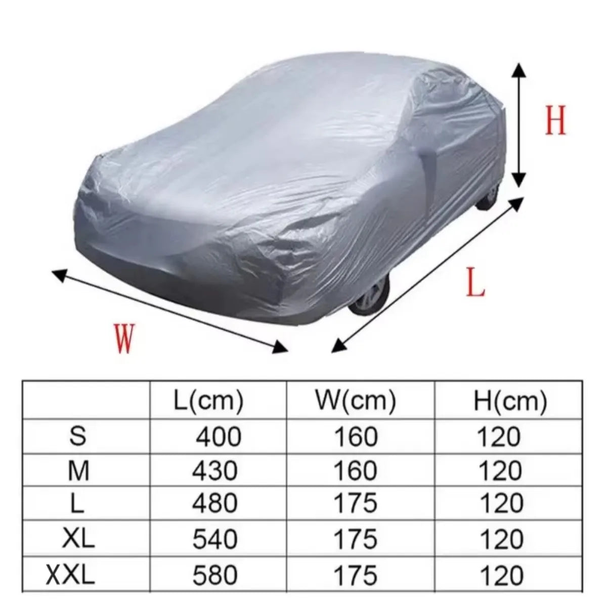 Capa universal para carro, proteção solar para neve, à prova d'água, poeira, resistente a arranhões, ao ar livre, acessórios de proteção completa