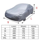 Capa universal para carro, proteção solar para neve, à prova d'água, poeira, resistente a arranhões, ao ar livre, acessórios de proteção completa