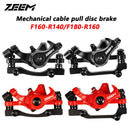 ZEEM-alumínio liga bicicleta freio a disco, pinça de freio, fio mecânico puxar, acessórios peças, equipamento de equitação