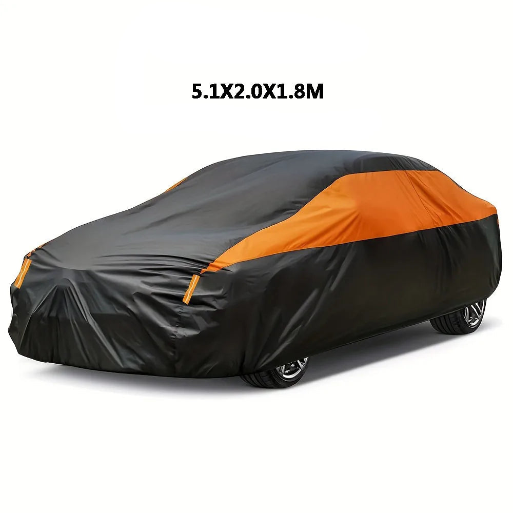 Tampas impermeáveis universais do carro, ao ar livre, sol, chuva, proteção da neve, auto tampa UV, SUV, Sedan, 190T, tampas protetoras completas