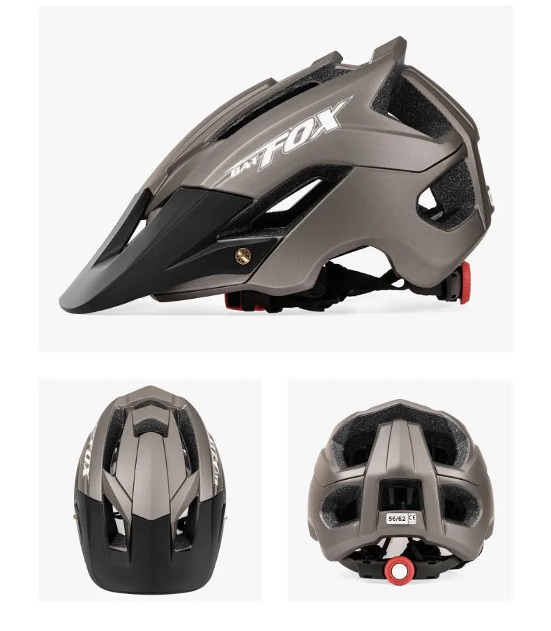 Batfox capacete de bicicleta moldado geral, capacete de estrada de montanha ultraleve, equipamento de ciclismo dh am casco ciclismo