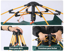 Barraca de Camping Automática: Montagem Rápida, Impermeável e Ideal para 3-4 Pessoas.