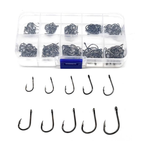 Anzol para Pesca Kit 200 Peças Tamanhos 3# a 12# - Jig Brasil