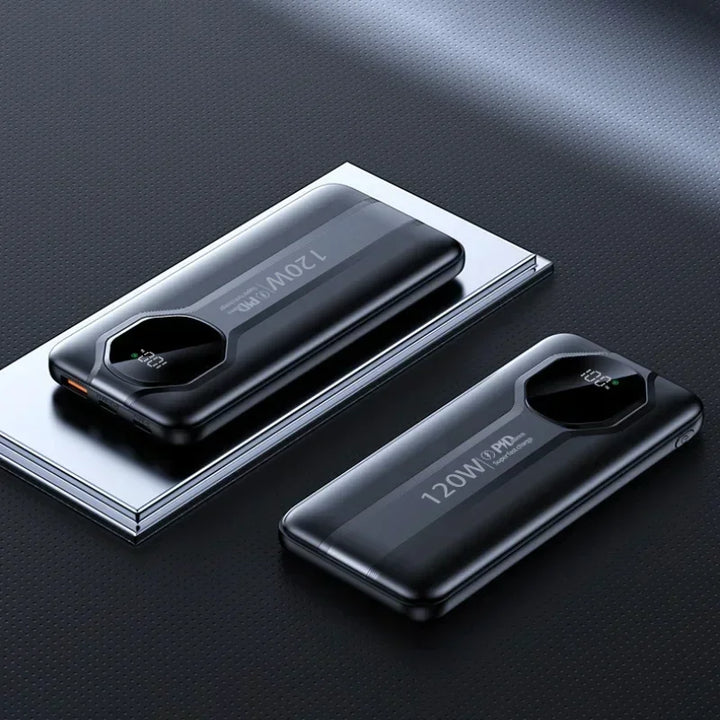 Xiaomi Original 300000 mAh Power Bank 120W Bateria de carregamento super rápido com display digital de alta capacidade PowerBank para Samsung Huawei