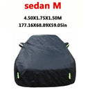 Universal suv/berlina completa carro cobre ao ar livre sol neve proteção uv carro zíper design preto caso do carro capa S-XXL