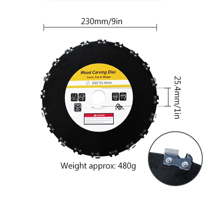 Disco Para Roçadeira com dentes de Motosserra