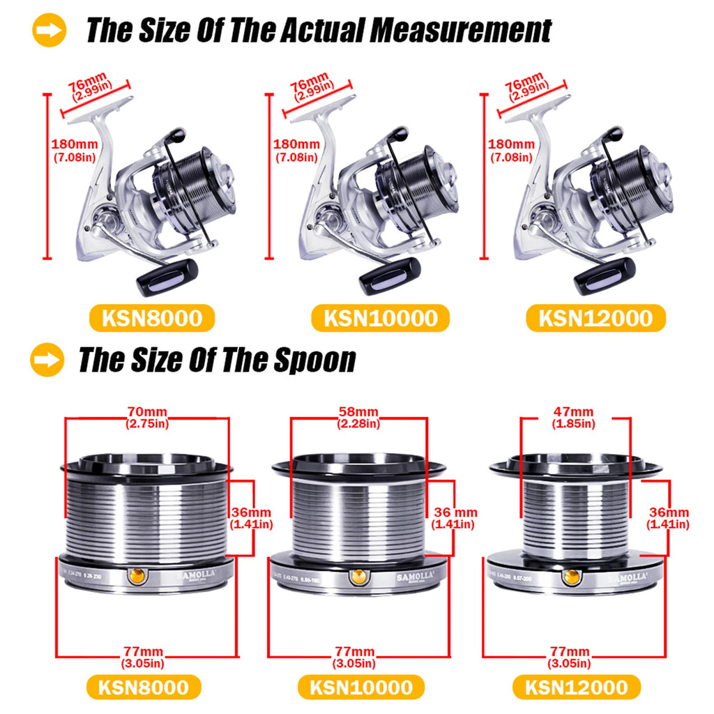 High Speed Spinning Fishing Reel, Drag Sea Boat, Fish Coil, Trolling Surf, Big Metal Colher, Moulinet Peche, 4.6:1, 25kg Max, 12 + 1BB
