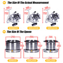 High Speed Spinning Fishing Reel, Drag Sea Boat, Fish Coil, Trolling Surf, Big Metal Colher, Moulinet Peche, 4.6:1, 25kg Max, 12 + 1BB