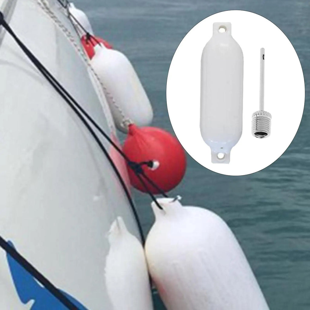 Kit 4 Defensas Náuticas para Lancha e Barco + Cordas e Bomba