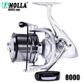 High Speed Spinning Fishing Reel, Drag Sea Boat, Fish Coil, Trolling Surf, Big Metal Colher, Moulinet Peche, 4.6:1, 25kg Max, 12 + 1BB