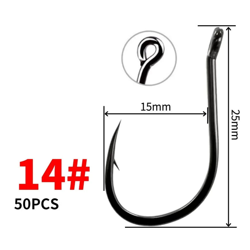 Anzol Circle Hook 50 Peças - Jig Brasil