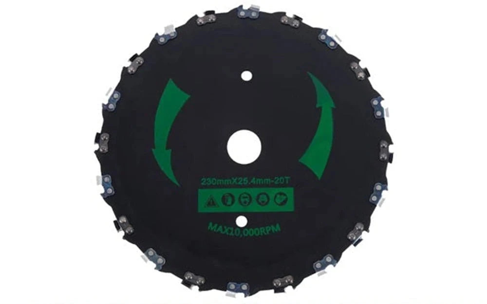 9 Inch Steel Grass Trimmer Head Mowing Lawnmower Parts 14/20-Tooth Disc Blade Grass Brush Cutter for Lawn Mover Head Supplier - Jig Brasil